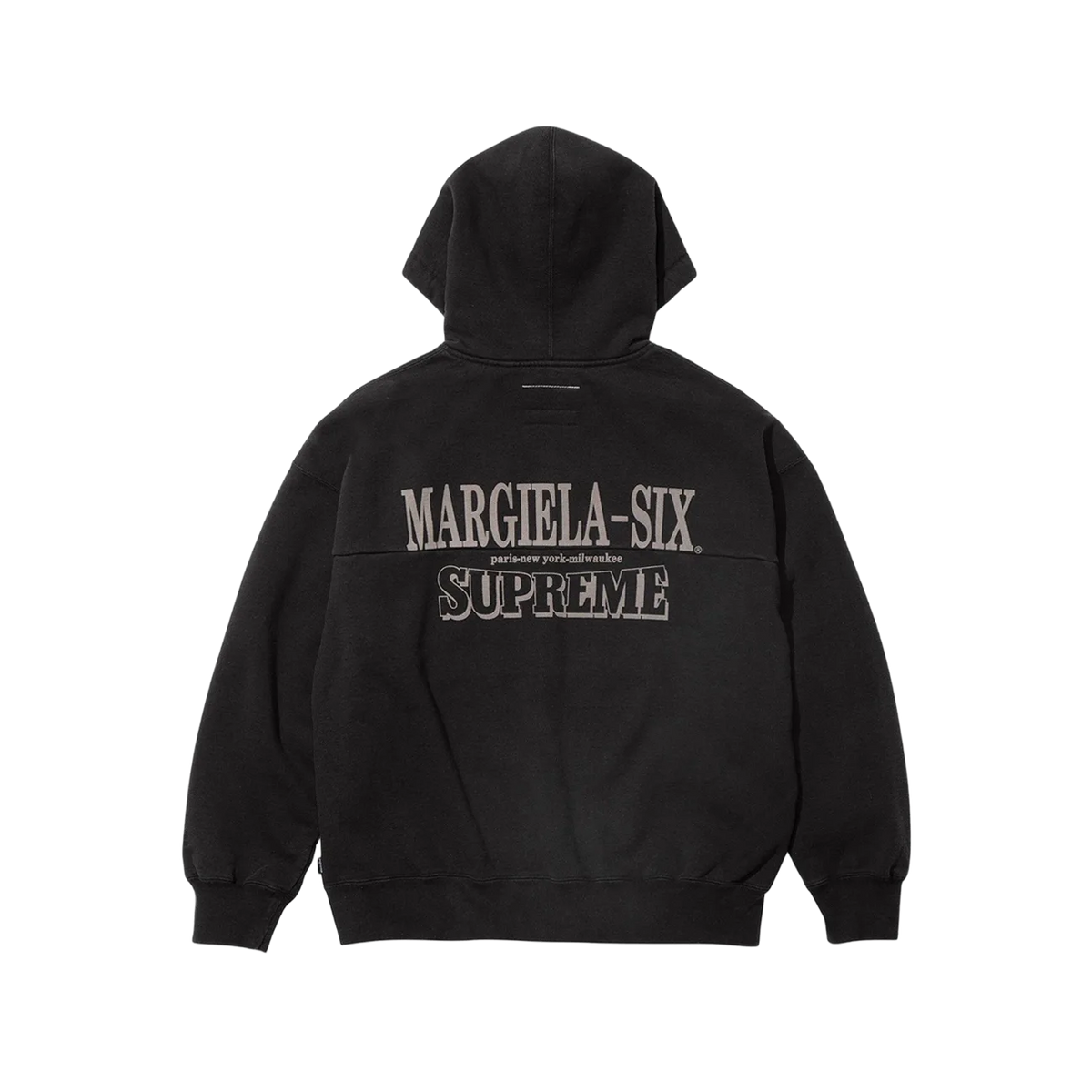 Supreme MM6 Maison Margiela Eagle Zip Up Hooded Sweatshirt Black