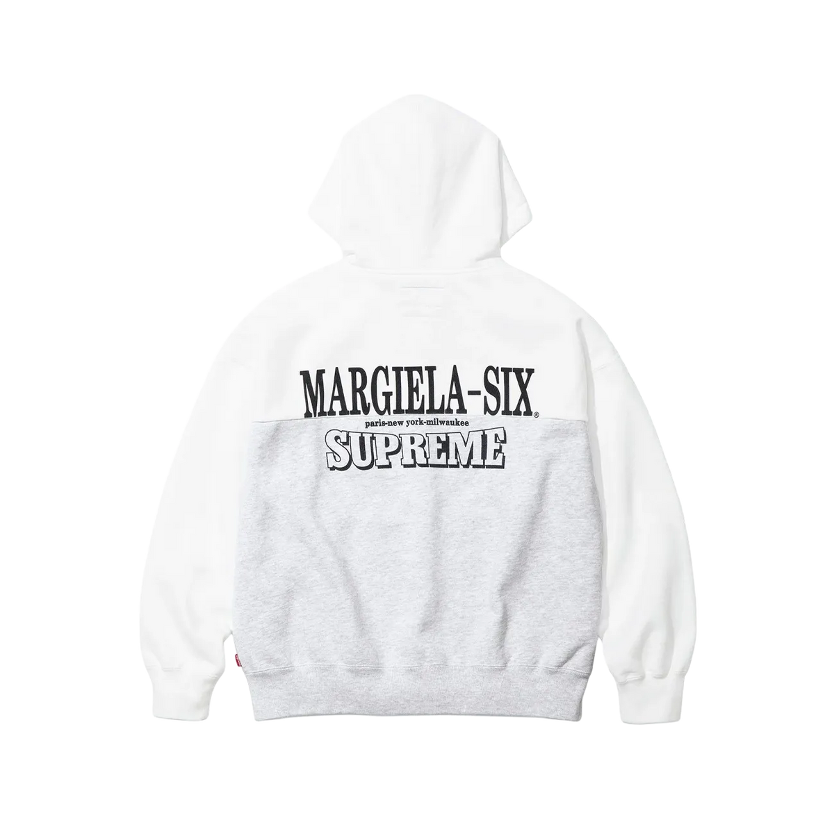 Supreme MM6 Maison Margiela Eagle Zip Up Hooded Sweatshirt Grey