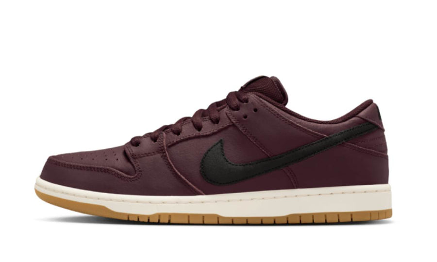 Nike SB Dunk Low Pro ISO Burgundy Crush Black-Mystic Dates-Sail