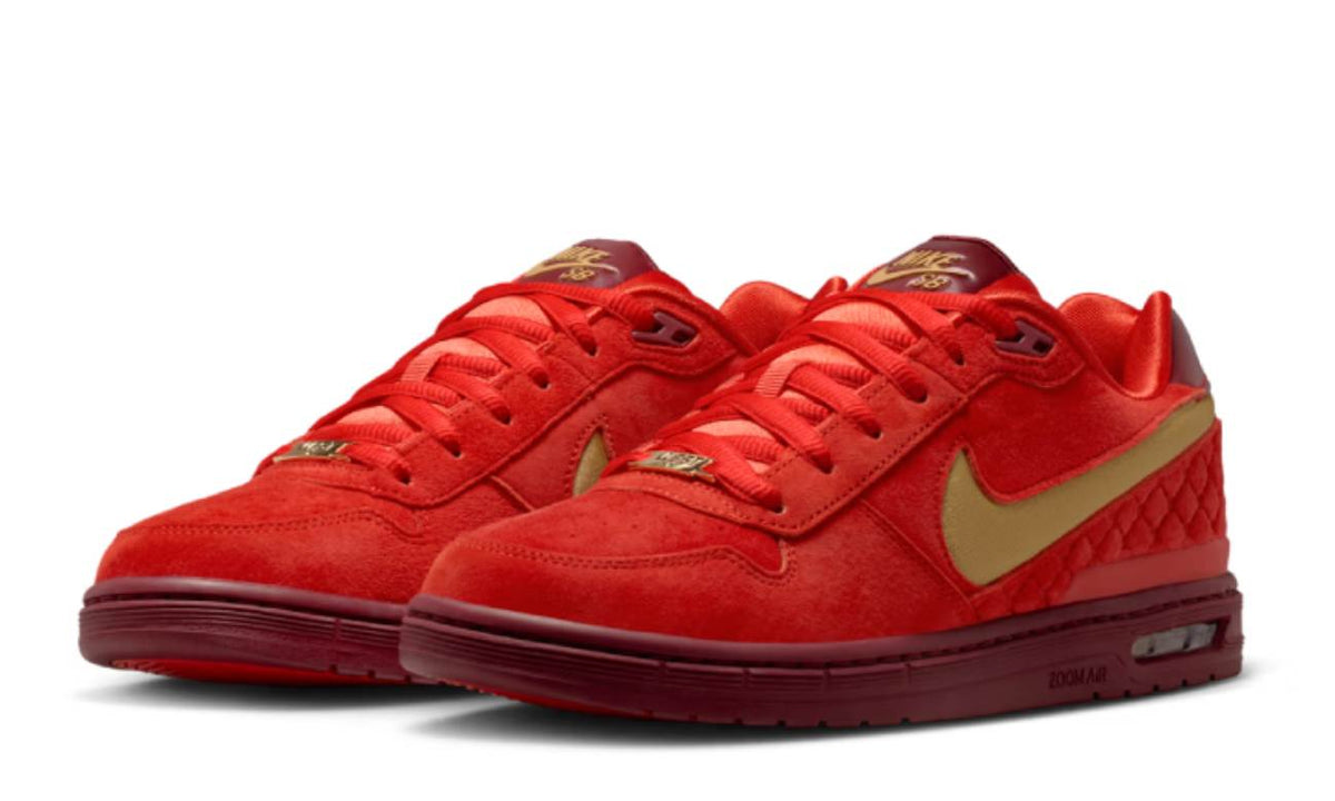 Zoom Air Low de Paul Rodriguez Habanero Red and Team Red