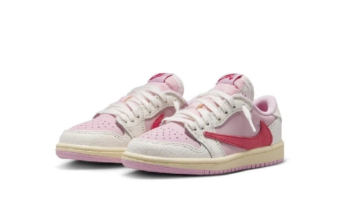 Air Jordan 1 Retro Low OG SP Travis Scott Sail Tropical Pink (PS)