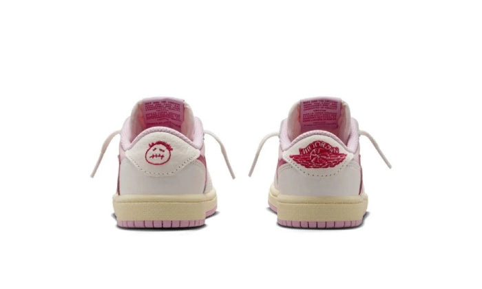 Air Jordan 1 Retro Low OG SP Travis Scott Sail Tropical Pink (PS)