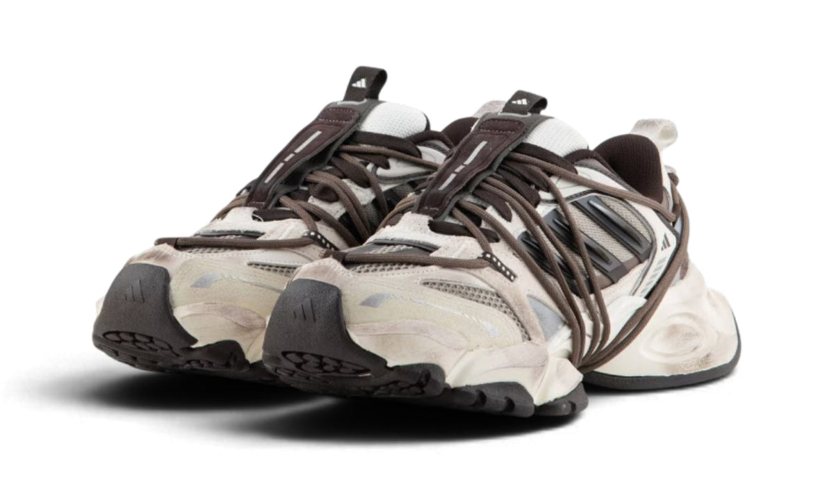Adidas XLG Runner Deluxe 2.0 Off White Aurora Coffee Trace Green Metallic