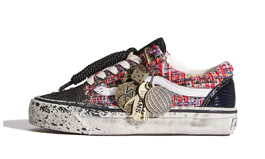 Vans Premium Old Skool Charms Red Black