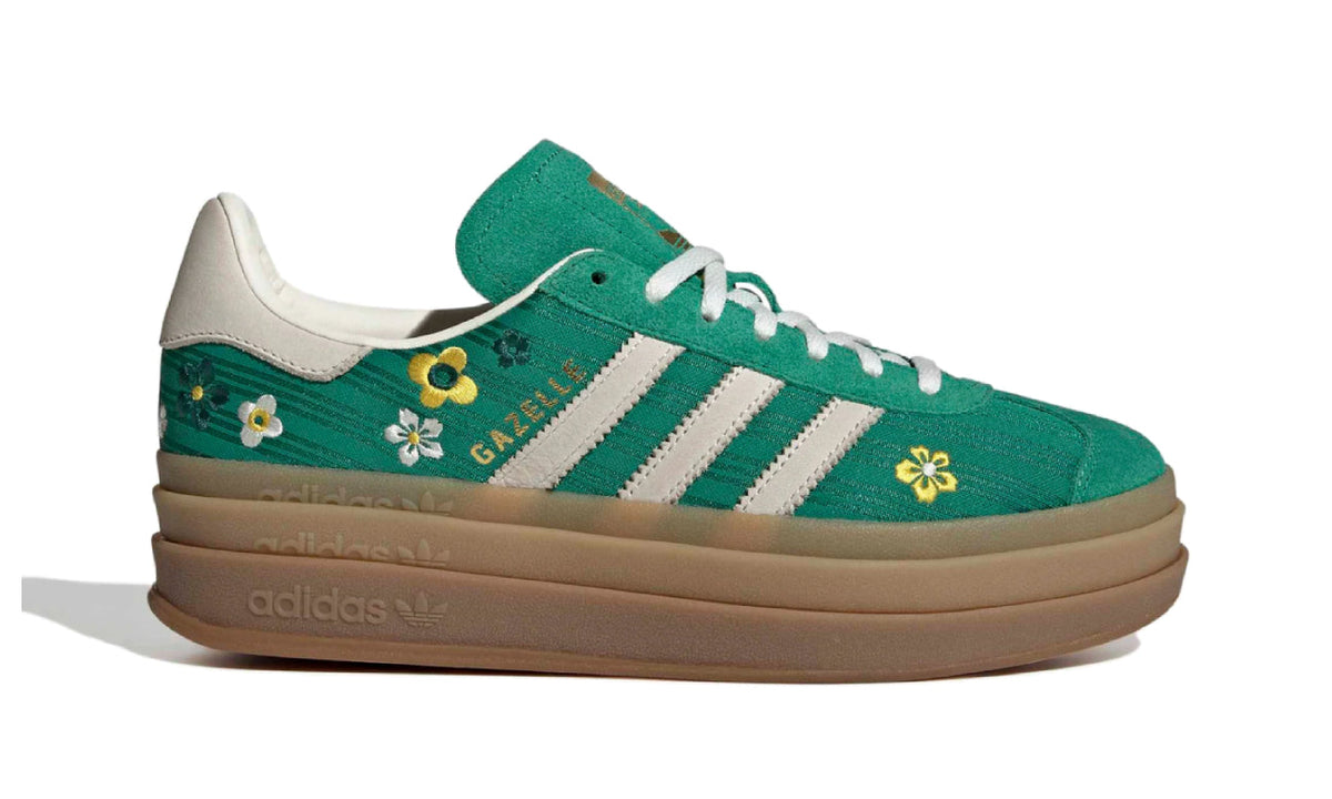 Liberty London x adidas Gazelle Bold Green Off White