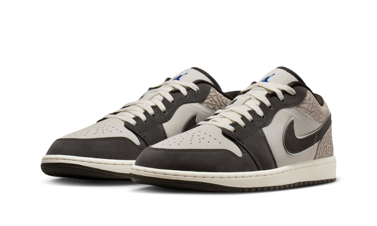 Air Jordan 1 Low SE Sail Deep Pewter Elephent Print