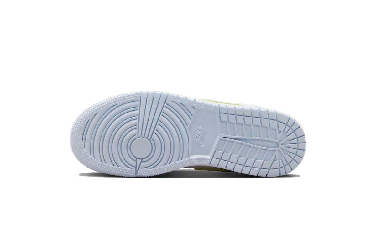 Air Jordan 1 Low SE Half Blue Sail Vapor Green (GS)