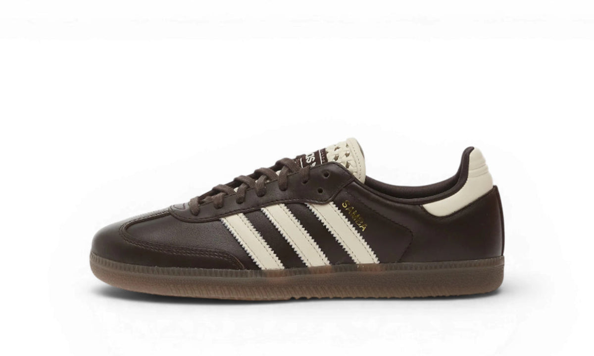 Adidas Samba OG Basketweave Tongue Aurora Coffee Off White