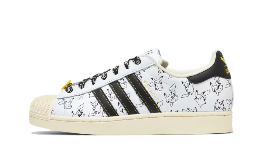 Pokémon x adidas Superstar Pikachu White Black