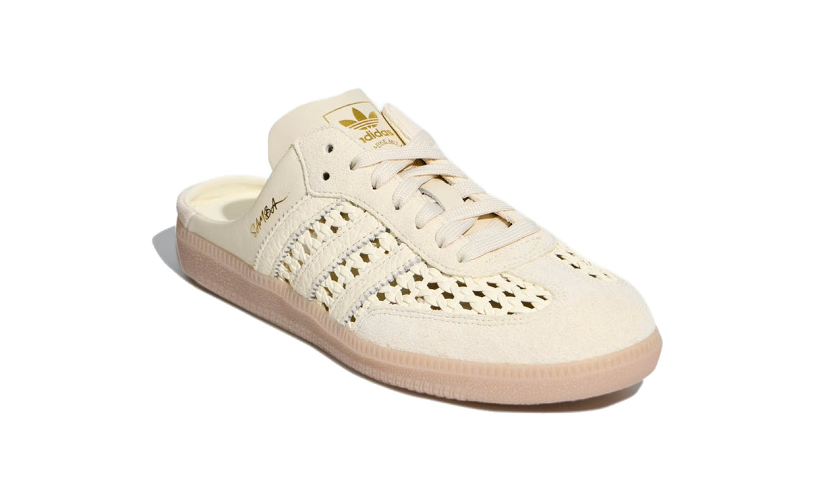 Adidas Samba Mule Woven Basketweave Cream White