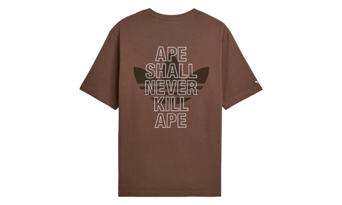 adidas x BAPE Ape Head Tee Brown