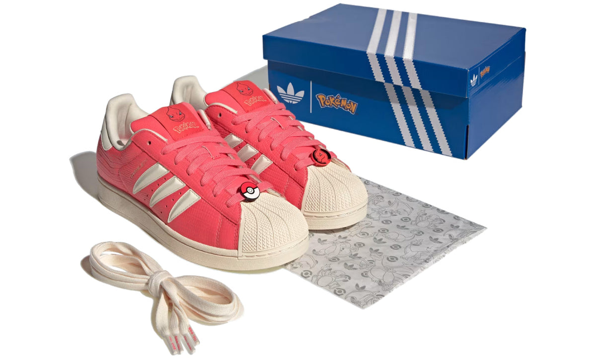 Pokémon x adidas Superstar Charmeleon Scarlet