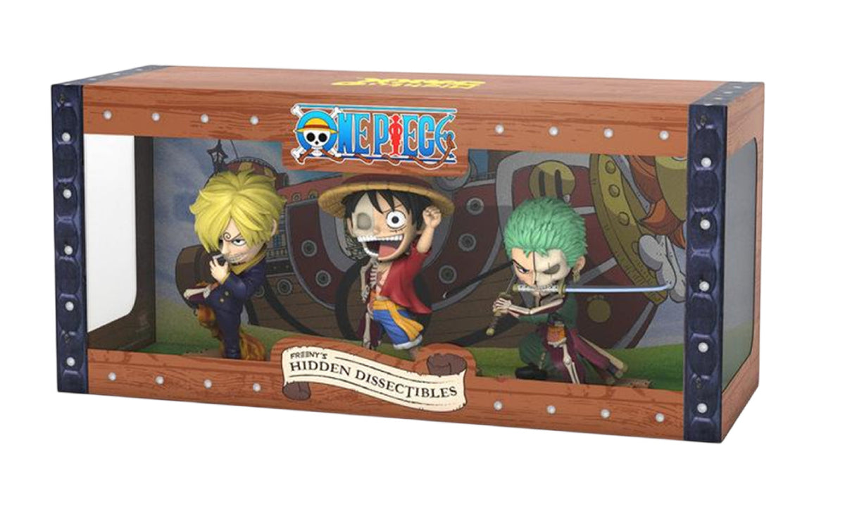 Mighty Jaxx ONE PIECE Frenny's Hidden Dissectables Luffy, Zoro y Sanji