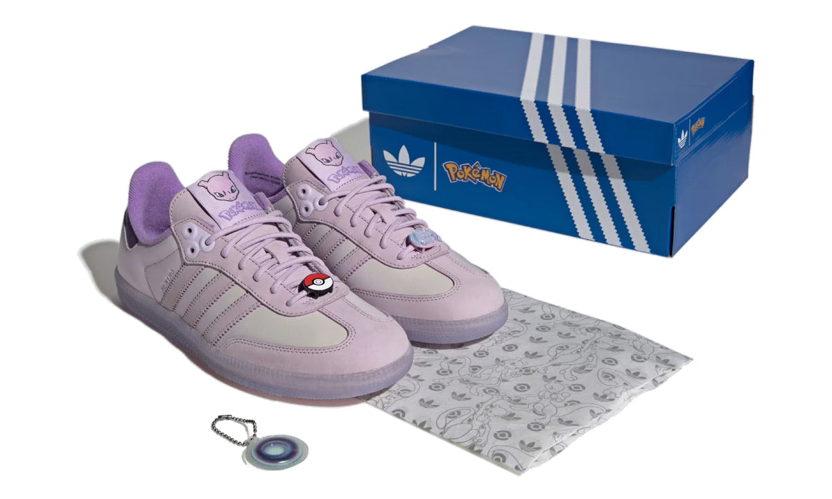 Pokémon x adidas Samba OG Mewtwo Lavender