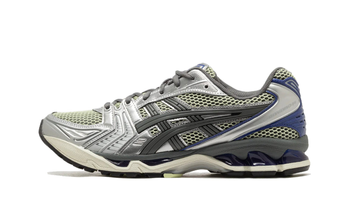 ASICS Gel-Kayano 14 Soft Yellow Asics Blue