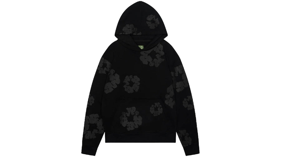 Denim Tears Cotton Wreath Hoodie Black Monochrome