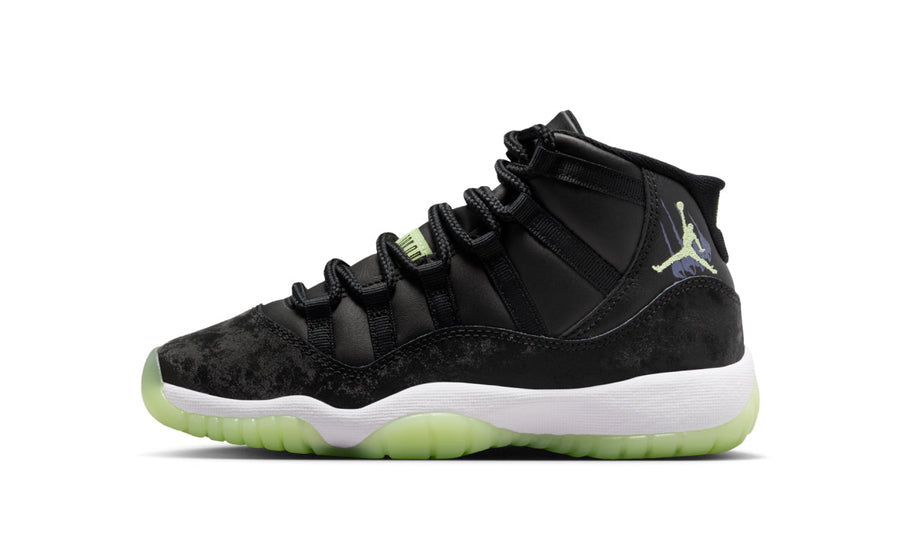 Air Jordan 11 Retro Black Barely Volt (GS)