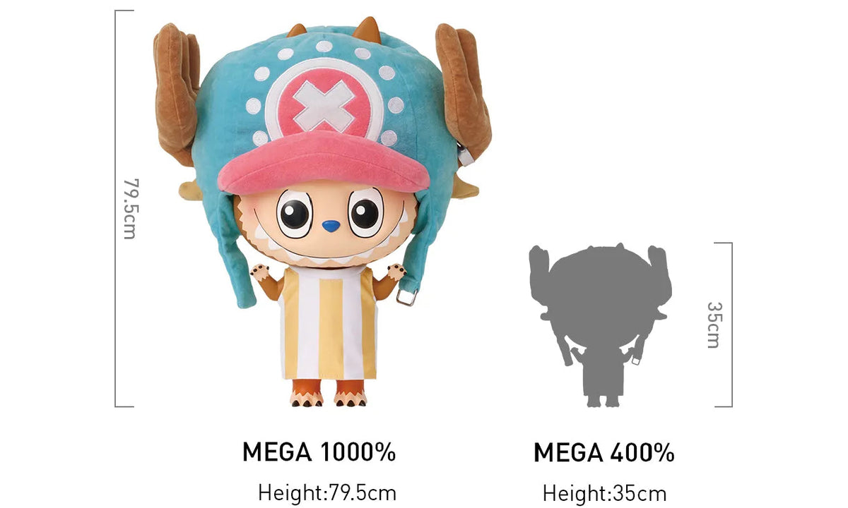 Pop Mart Labubu The Monsters x One Piece Mega Labubu Tonytony Chopper 400%/1000%