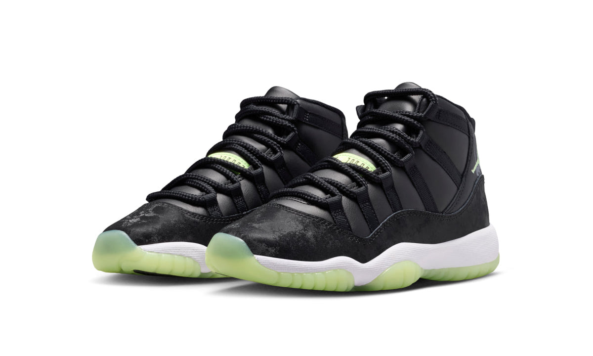 Air Jordan 11 Retro Black Barely Volt (GS)