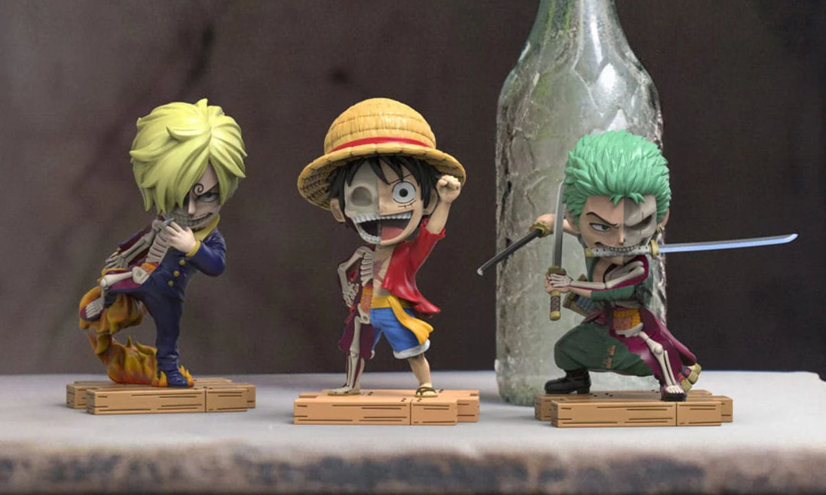 Mighty Jaxx ONE PIECE Frenny's Hidden Dissectables Luffy, Zoro y Sanji