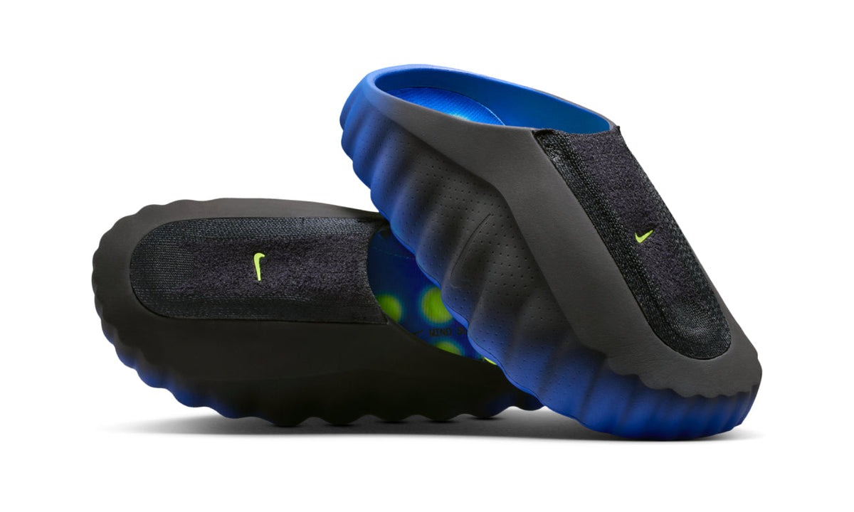 Nike Mind 001 Flyknit Slide Hyper Royal Black
