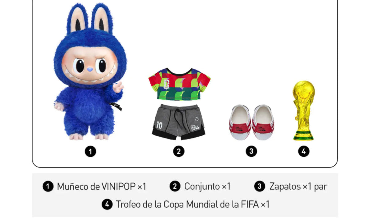 Pop Mart THE MONSTERS x FIFA SERIES Labubu Catch the Win Vinyl Plush Doll