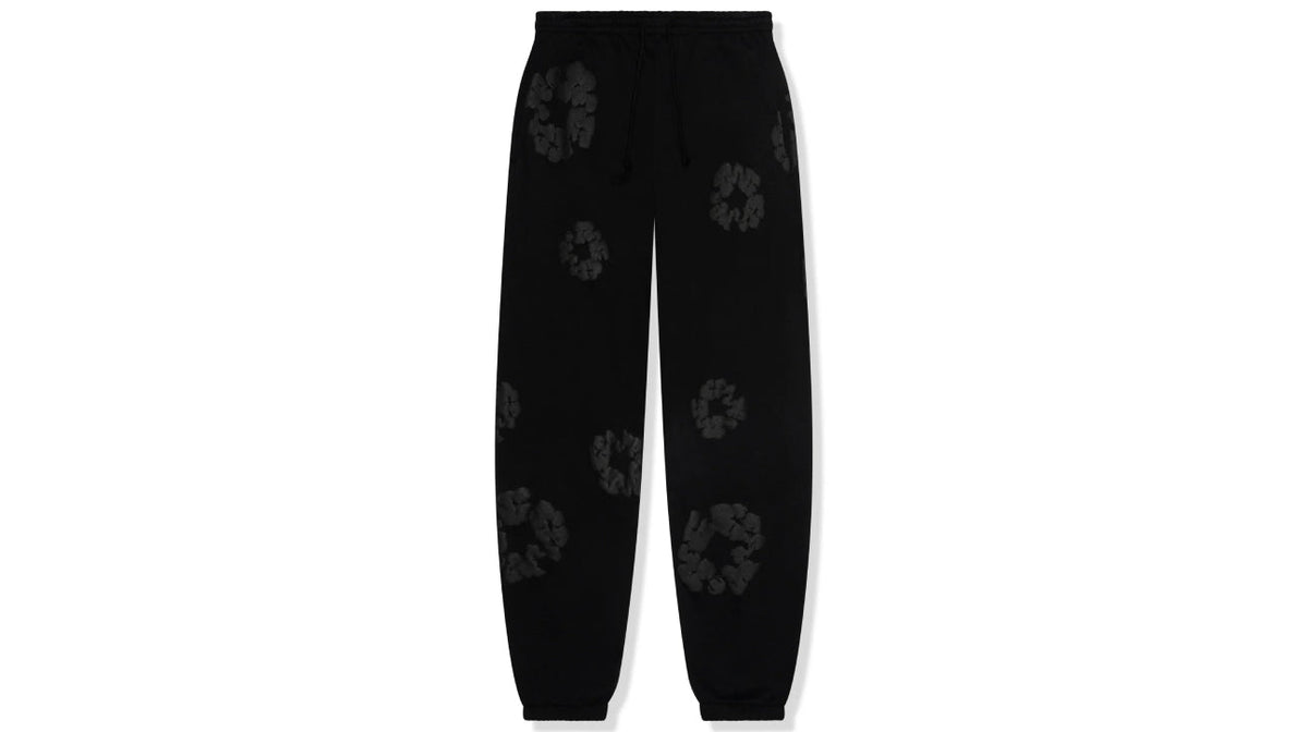 Denim Tears Cotton Wreath Sweatpants Black Monochrome