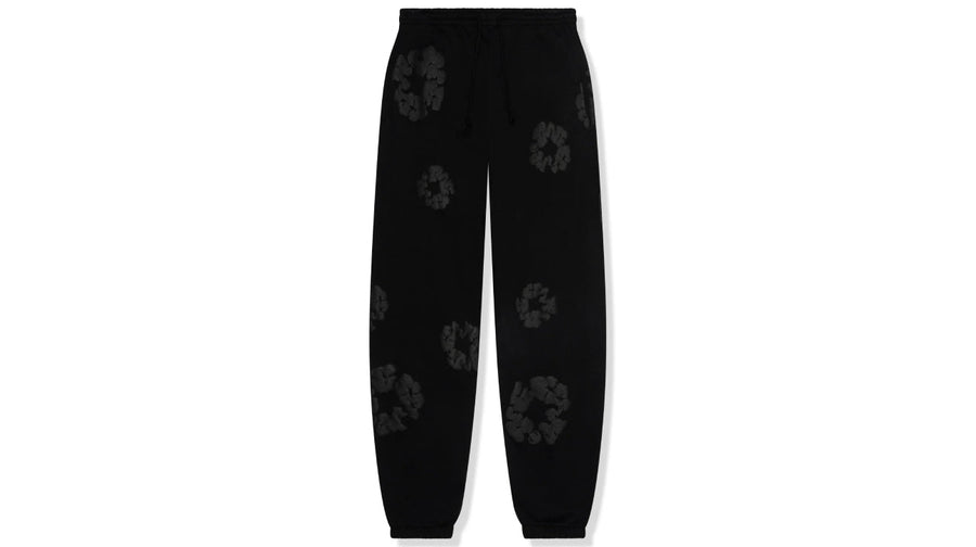 Denim Tears Cotton Wreath Sweatpants Black Monochrome