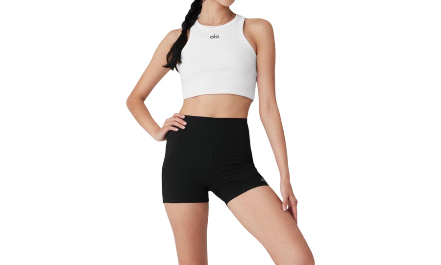 Alo Yoga Crop Tank White