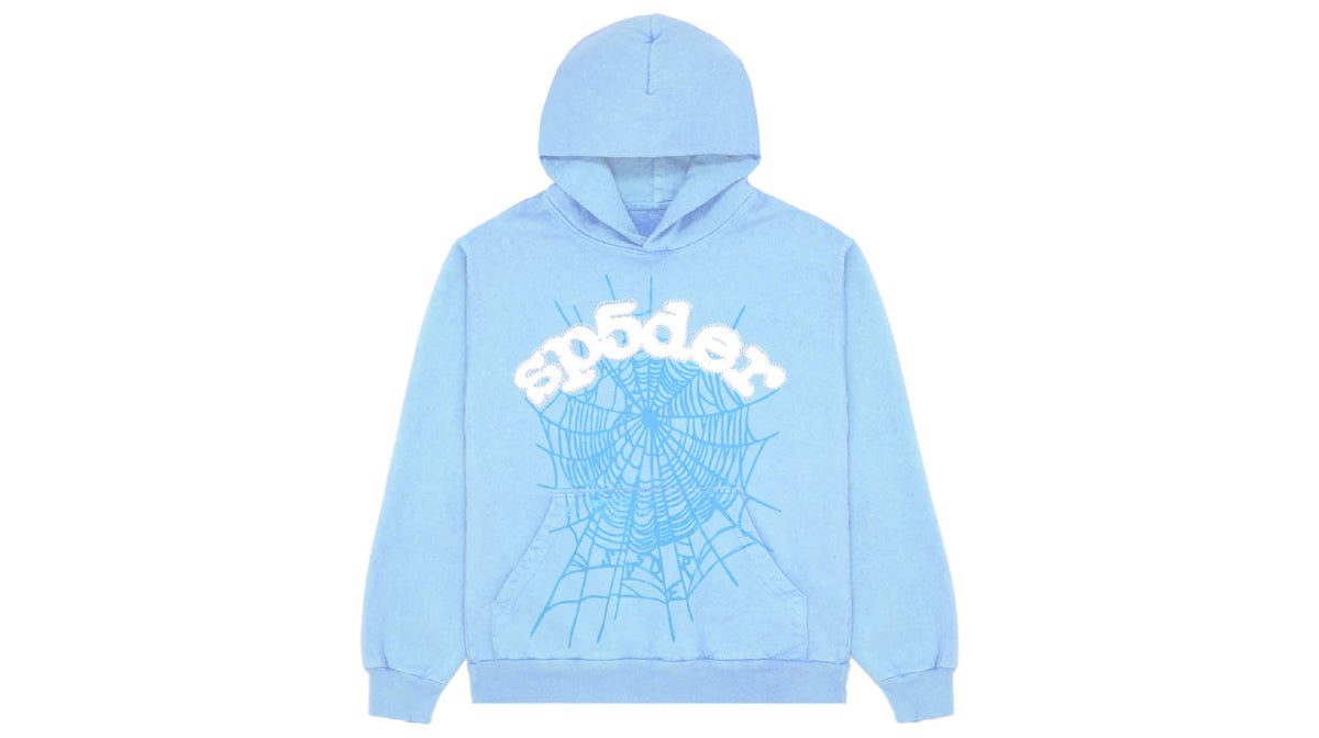Sp5der Web Hoodie Sky Blue