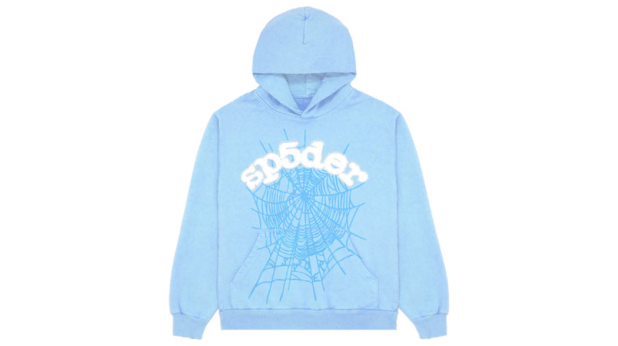 Sp5der Web Hoodie Sky Blue