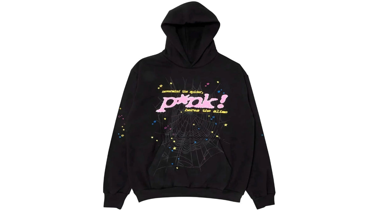 Sp5der P*NK Hoodie Black