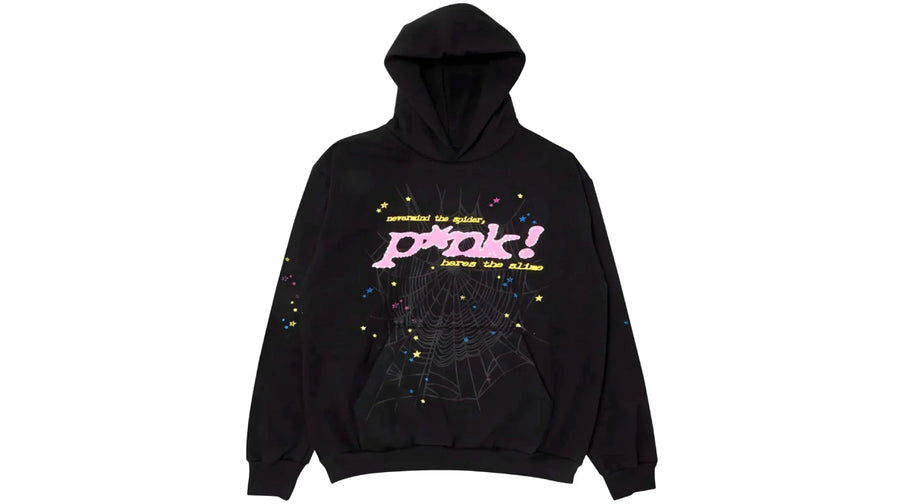 Sp5der P*NK Hoodie Black