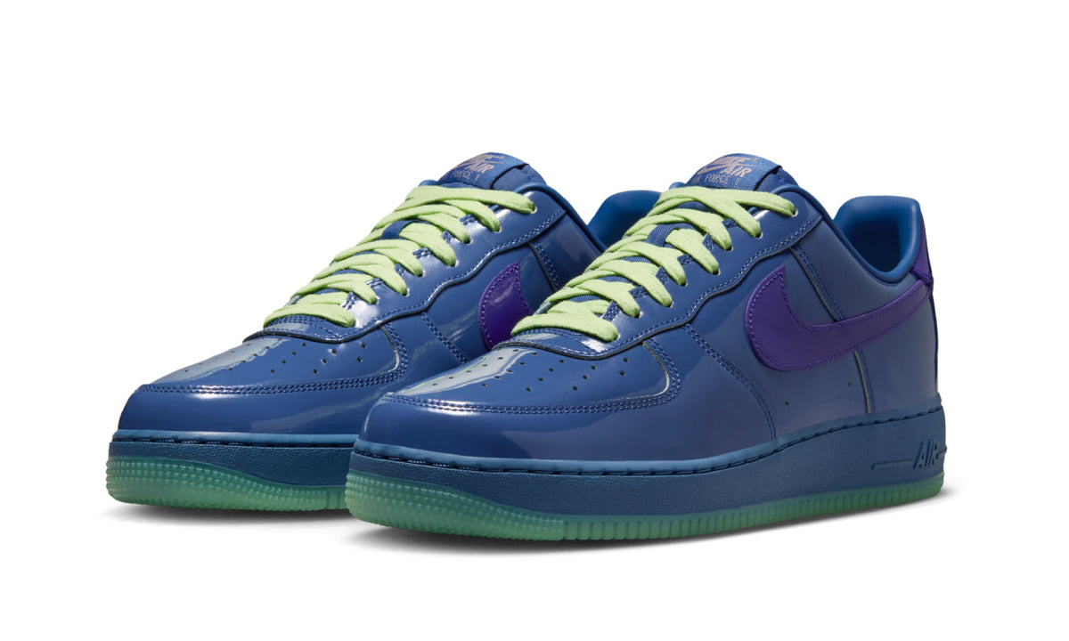 Nike Air Force 1 Low Patent Leather Mystic Navy Grape Ice