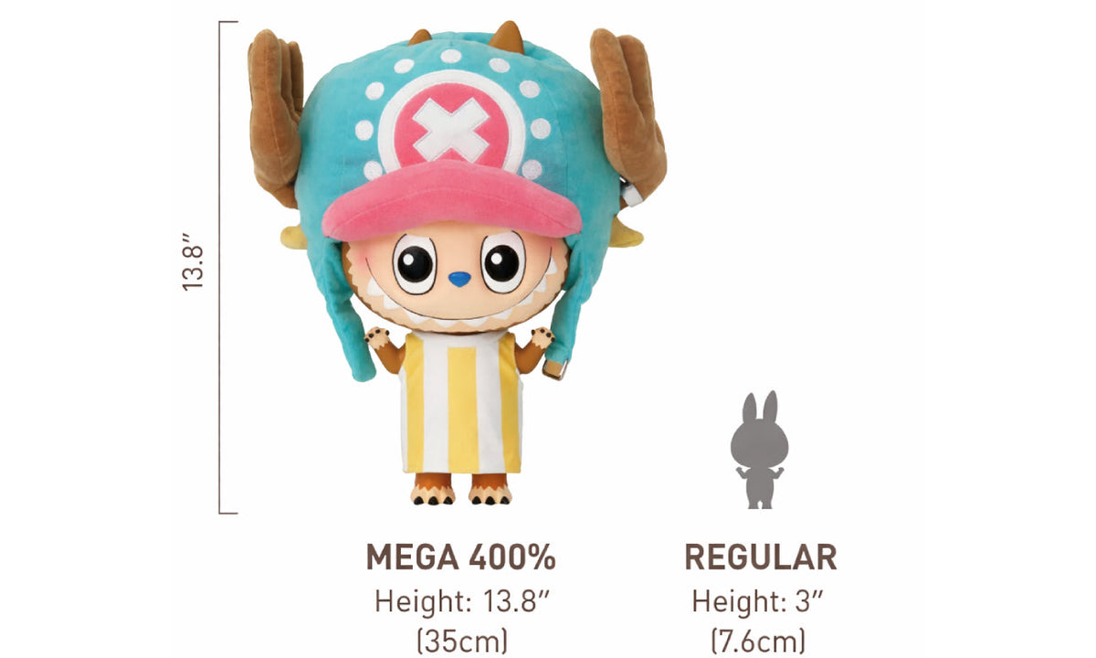 Pop Mart Labubu The Monsters x One Piece Mega Labubu Tonytony Chopper 400%/1000%