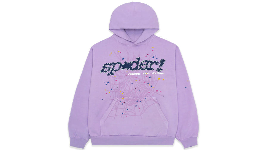 Sp5der Acai Hoodie Purple