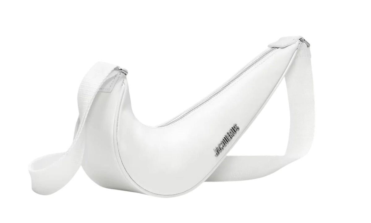 Nike x Jacquemus Le Swoosh Crossbody Bag White Shiny Silver