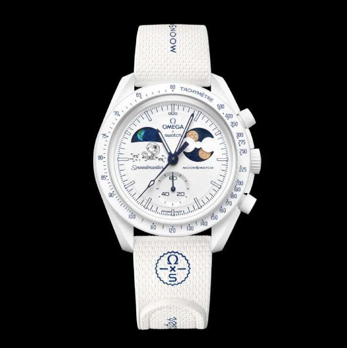 Swatch x Omega Bioceramic Mission To Earthphase Moonshine Gold "Cold Moon"